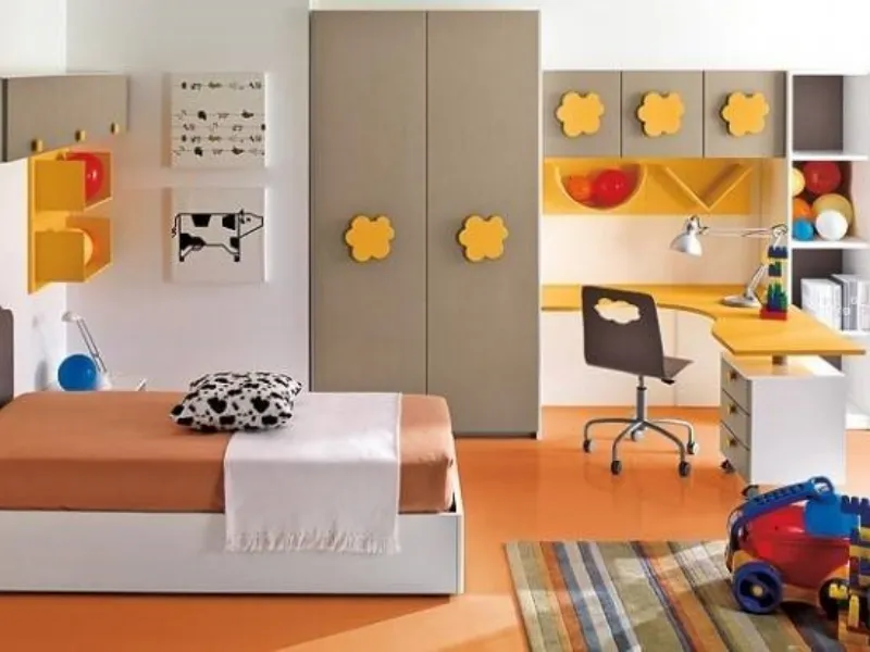 Una cameretta per bambini arredata con gusto