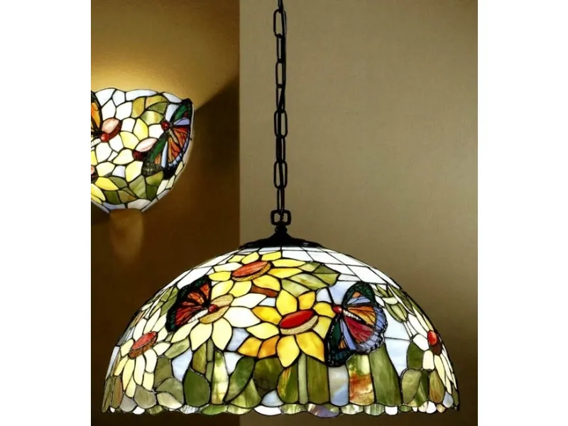 Coppia di lampadari Tiffany