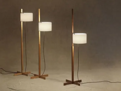 Lampade di legno da terra in stile moderno