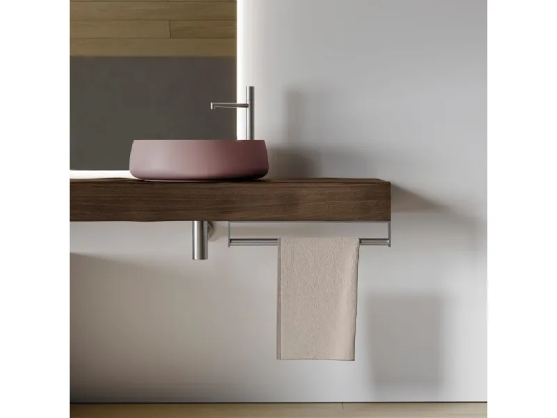 Lavabo Beauty da appoggio in cristalplant di Ideagroup