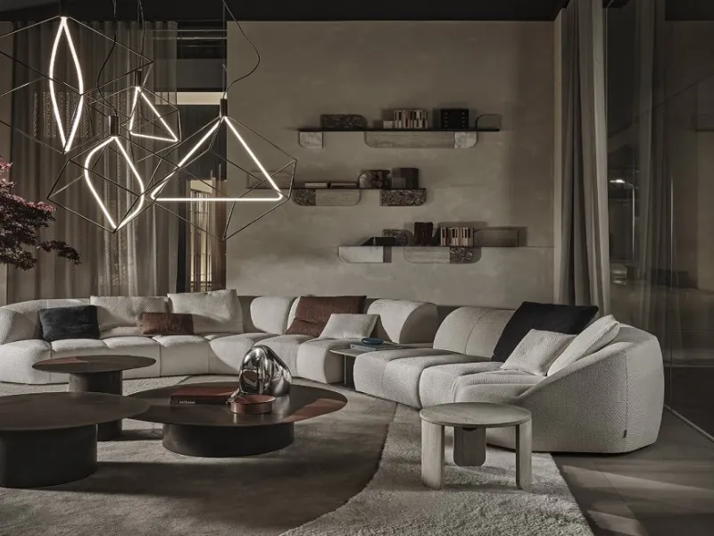 Divano modulare Cloud Infinity, design Massimo Castagna per Gallotti&Radice