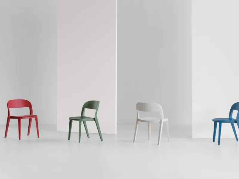 Sedie Minima, design Mario Ferrarini per Potocco
