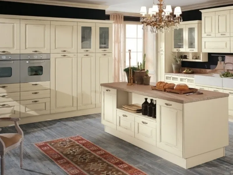 febal rosa cucina con isola
