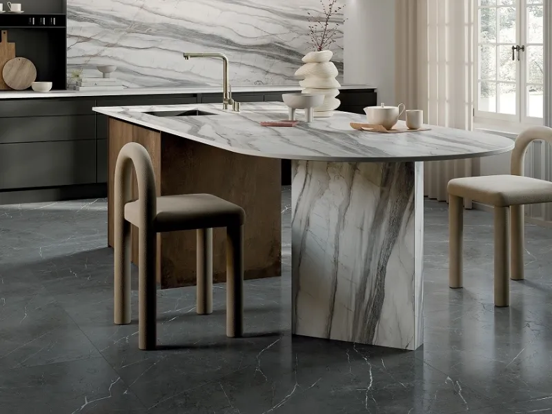 Effetto marmo 3D per la collezione Sensi 900 by ABK