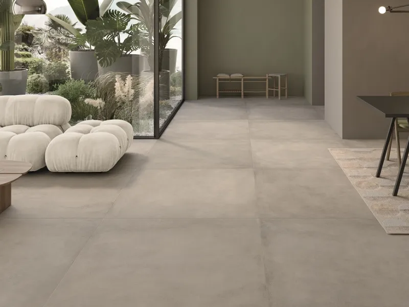 Ispirazione metallo per le lastre della collezione Plate by Ceramiche Keope