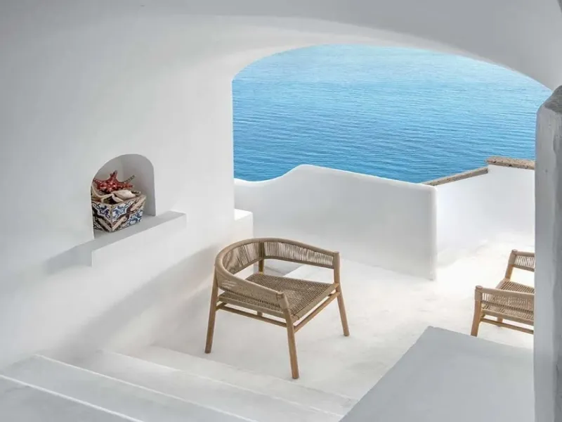 Poltroncina dining Kilt, designed by Marcello Ziliani per Ethimo