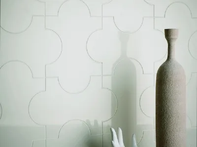piastrelle in ceramica bianca