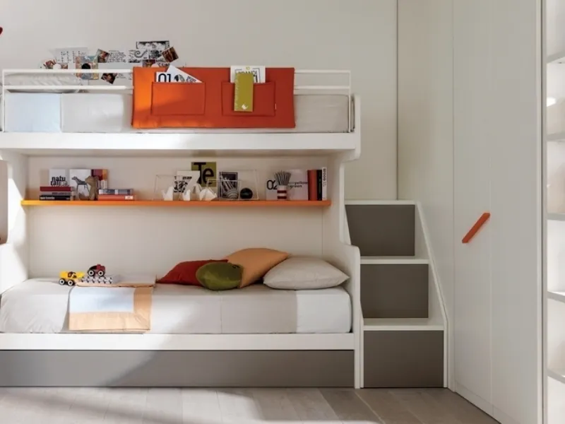 Letto a castello soppalcato
