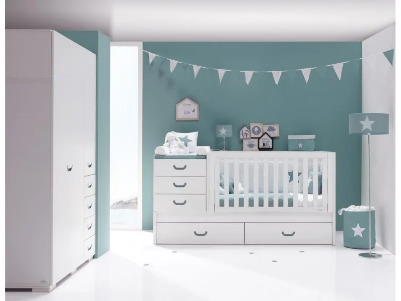 Lettino Zero Joy di Alondra fase Baby 0-2 anni con sponda abbattibile