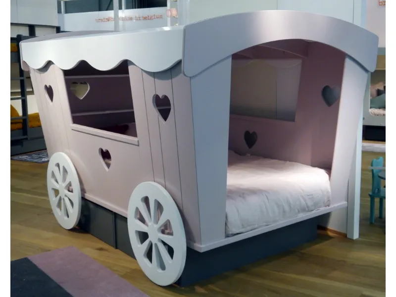 Letto a forma roulotte di Mathy by Bols