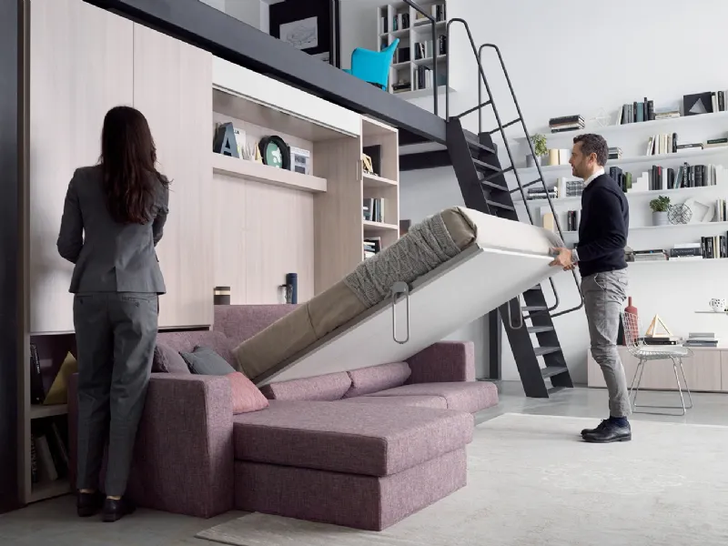 Divano letto ribaltabile a parete di Clever