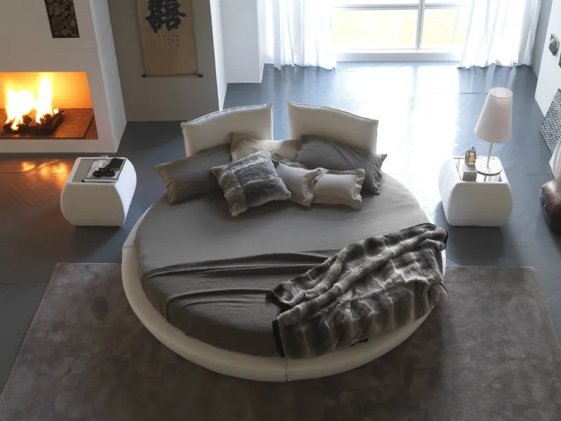 Letto matrimoniale rotondo