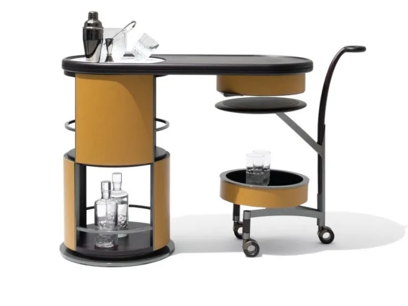 Colonna bar con carrello integrato Host di Georgetti