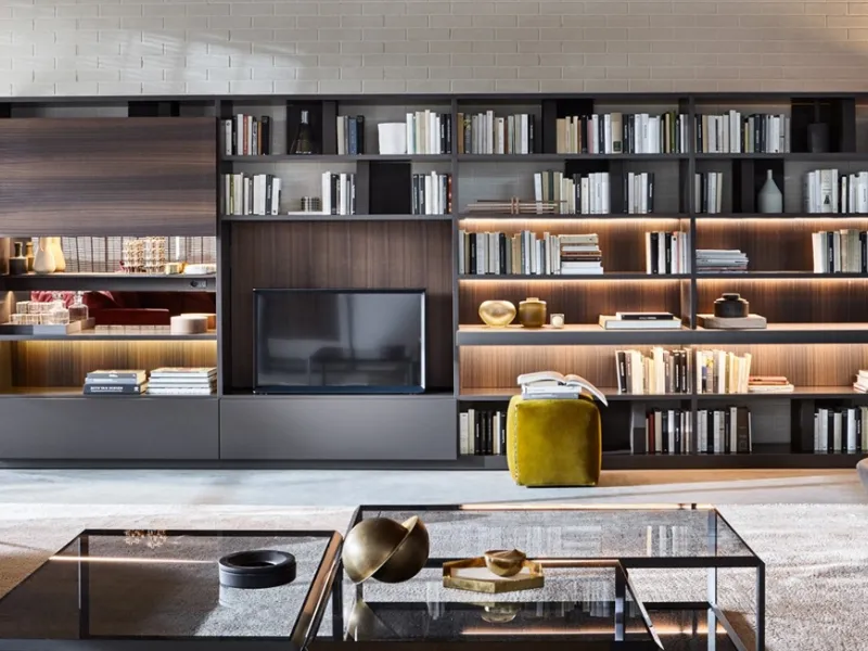 Libreria componibile design 505 di Molteni