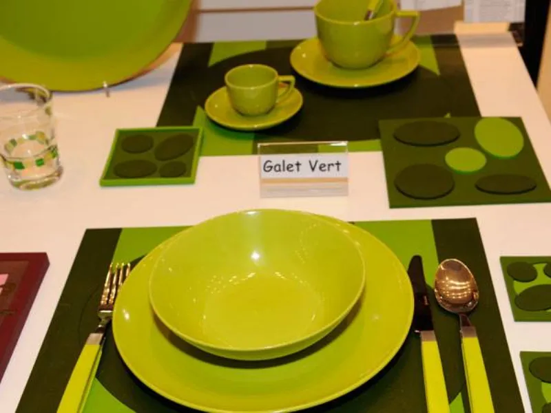 Servizio da tavola verde