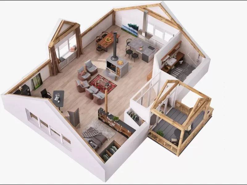 Foto mansarda da Home Designing