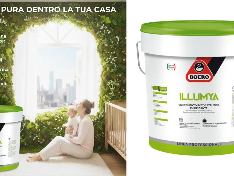 Illumya, pittura fotocatalitica purificante di Boero