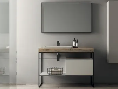 mobile bagno minimal nordico
