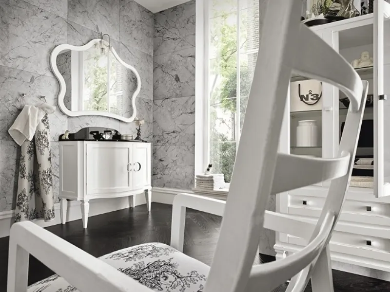 Mobile bagno classico con marmo