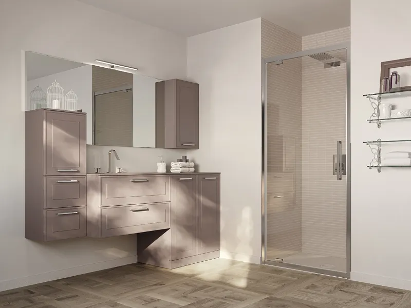 Appartiene alla collezione Dressy la composizione color Medioevo così elegante, contemporanea e retrò assieme