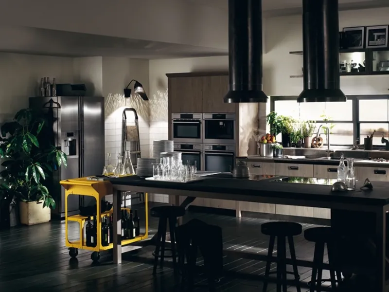 Cucina industrial style Diesel Social Kitchen di Scavolini