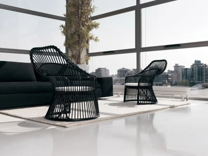 poltrona in rattan