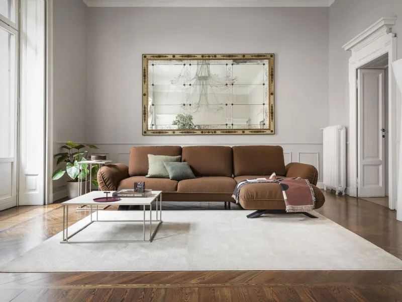 Moka Mousse per il divano Favola Calligaris ispirato al futon giapponese
