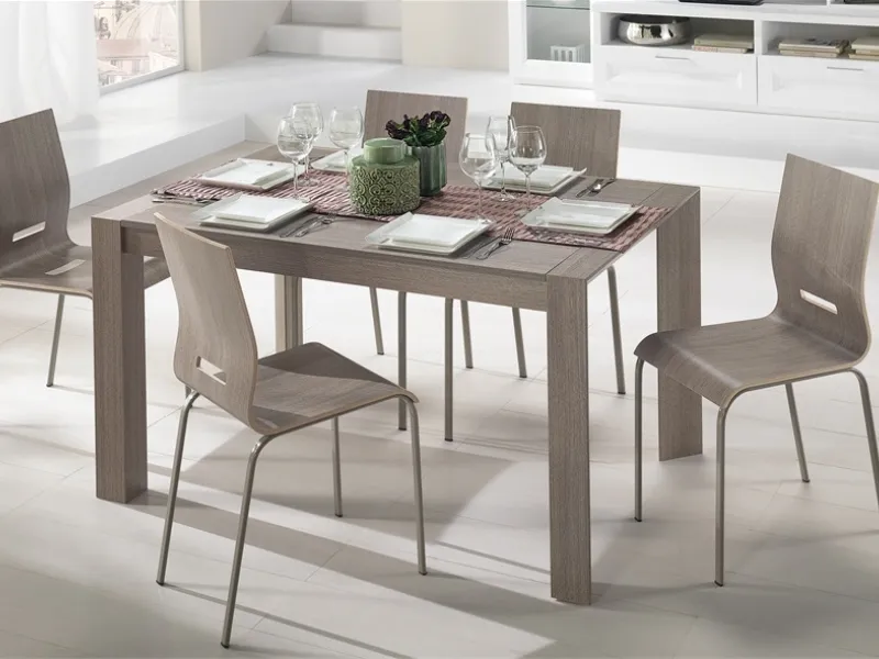 Tavolo e sedie moderne Wood - Mondo Convenienza