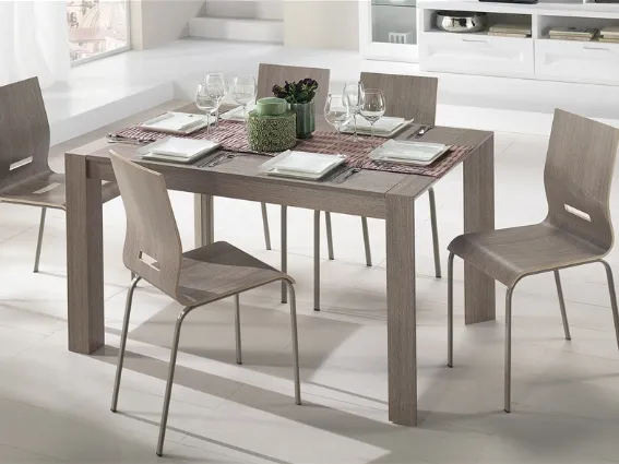 Tavolo e sedie moderne Wood - Mondo Convenienza