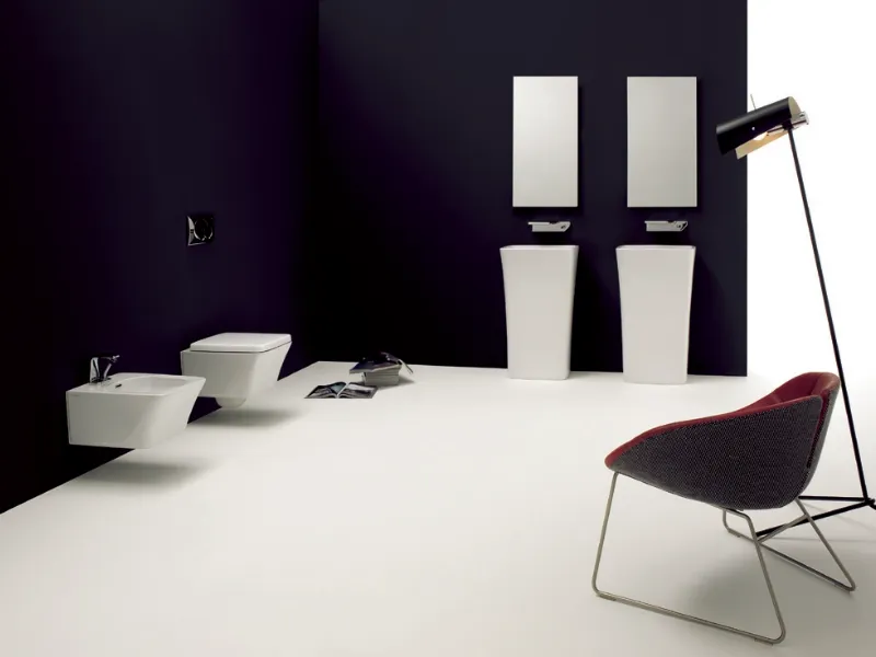 Sanitari quadrati in bagno NewformLife