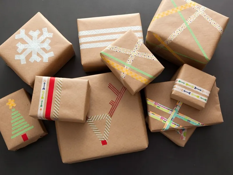 Pacchetti regalo washi tape
