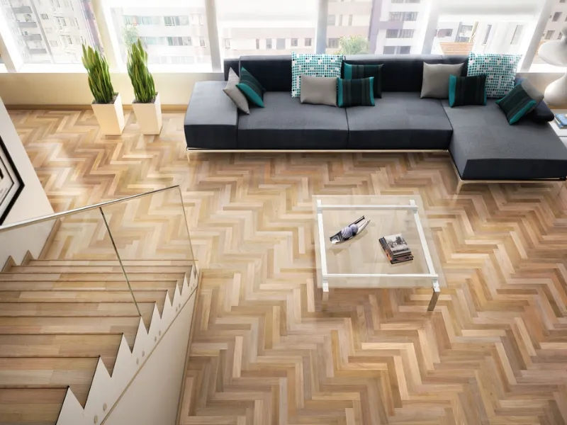 pavimento in parquet prefinito