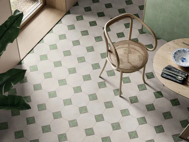 Marca Corona - Cementine Terra.Art. in gres porcellanato