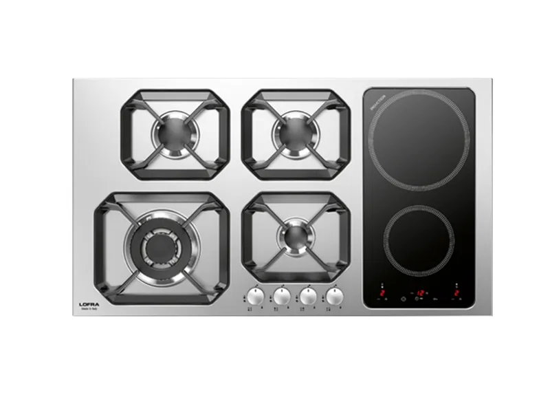 È di Lofra il piano cottura misto in acciaio inox da 90 cm HLS9G2I