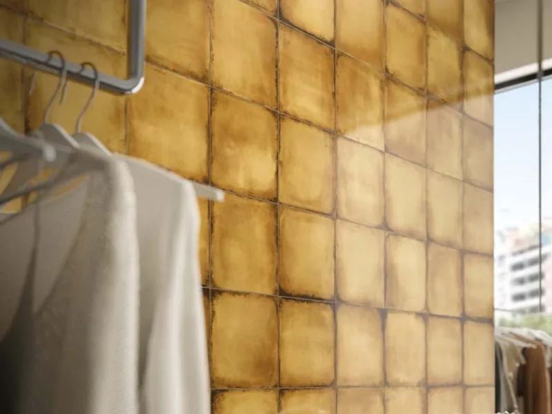 Iris Ceramiche, rivestimenti bagno FREEHAND yellow grey
