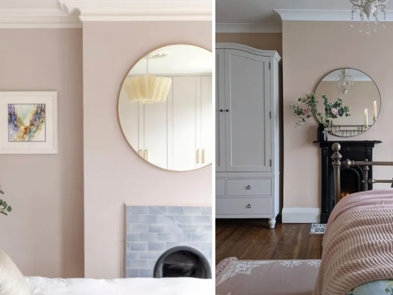 Il rosa cipria in camera secondo Farrow & Ball