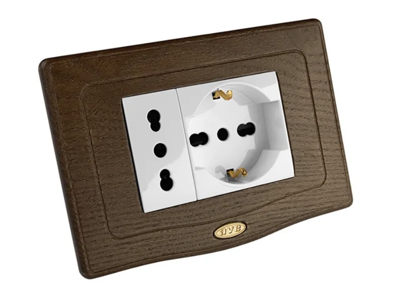 Placche elettriche in legno England Style 44