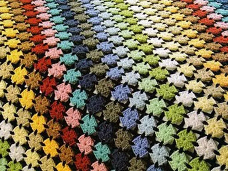 Plaid uncinetto