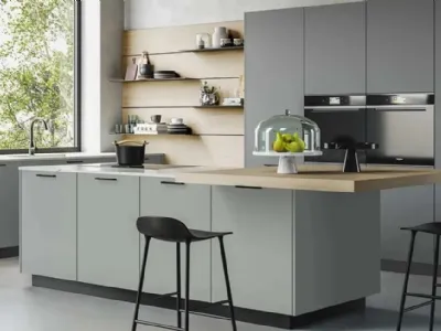 Delicatezza e isola in Okite per D20 by Doimo Cucine