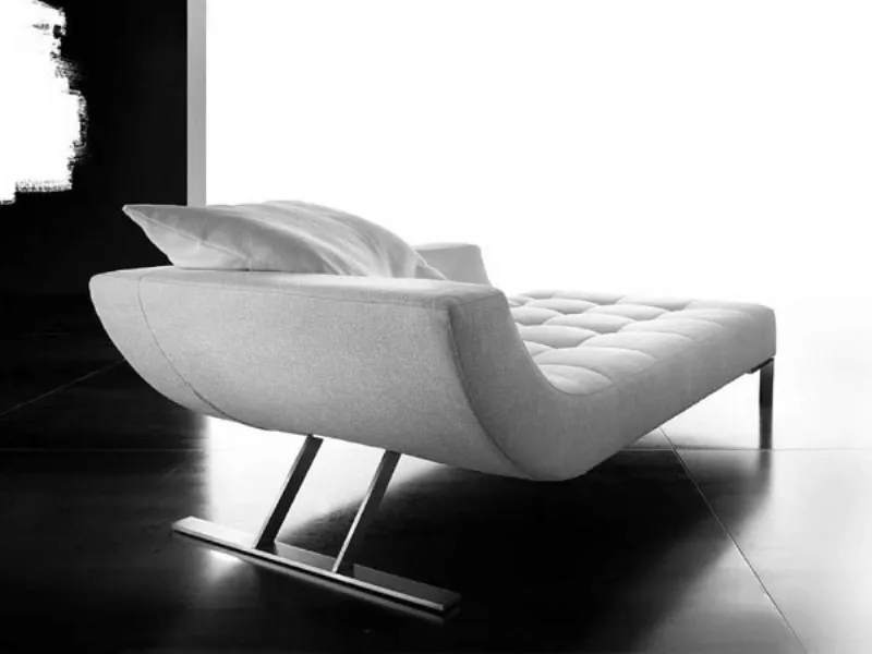 chaise longue imbottita