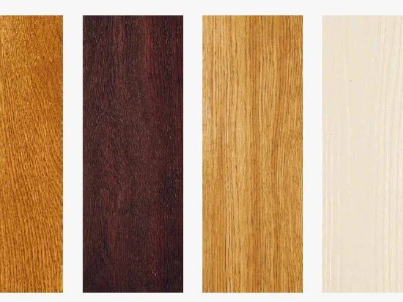 Esempi di differenti essenze di legno