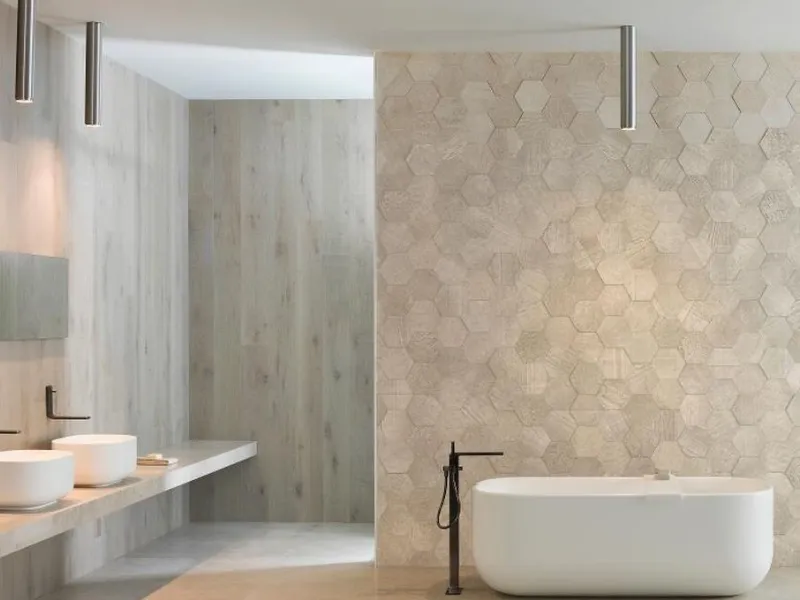 Amsterdam 3D Hexagon Beige di L’Ac – Antic Colonial