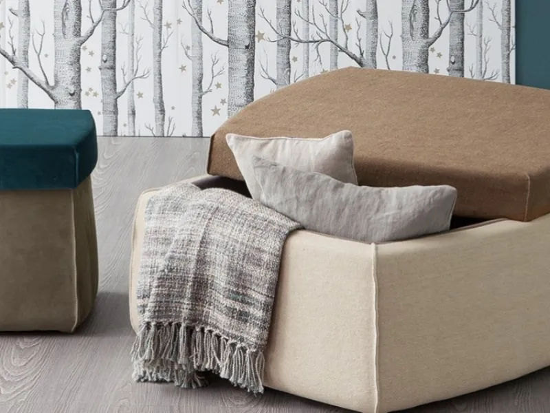Pouf con contenitore