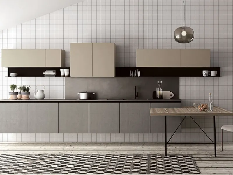 Lineare e sospesa la cucina Fjord di Doimo Cucine