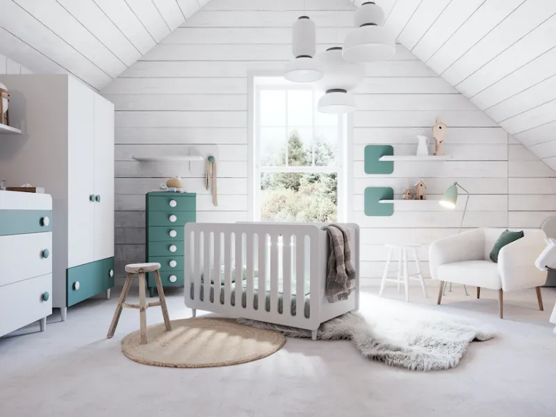 Cameretta per neonati Linea Baby di Giessegi