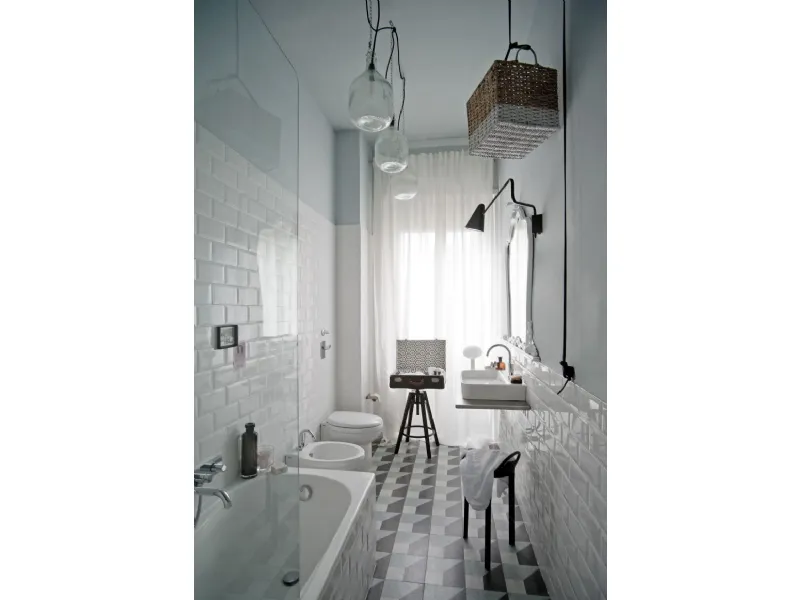 Il bagno perfetto per gli amanti dello stile vintage