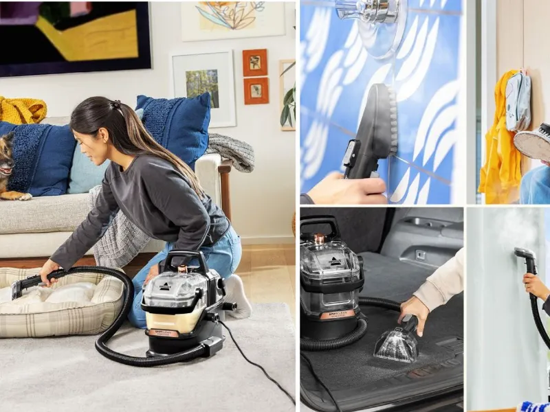 SpotClean HydroSteam Pro di Bisell, pulitore a vapore multifunzione