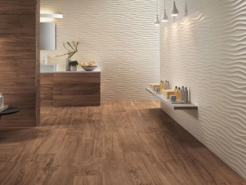 Rivestimento in gres porcellanato effetto 3D di Atlas Concorde