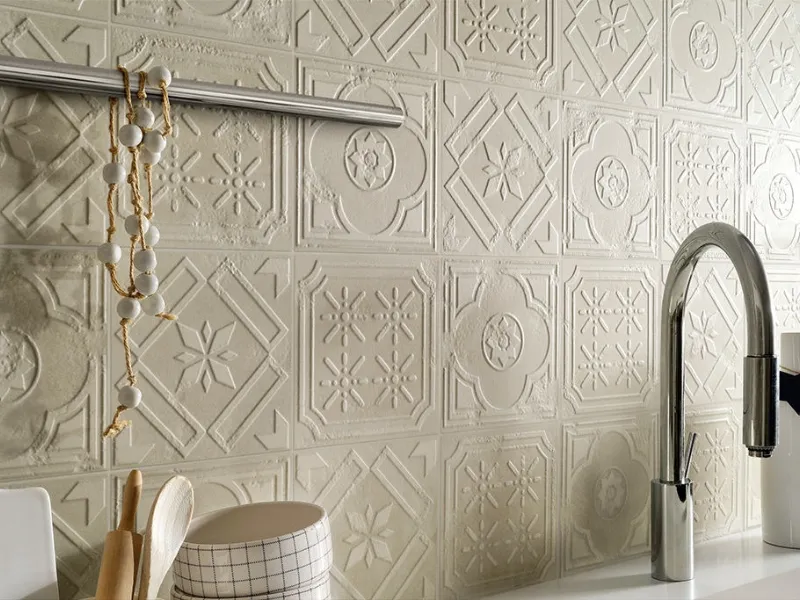 Colori caldi e polverosi per la linea Formelle_20 di Ceramica Fioranese
