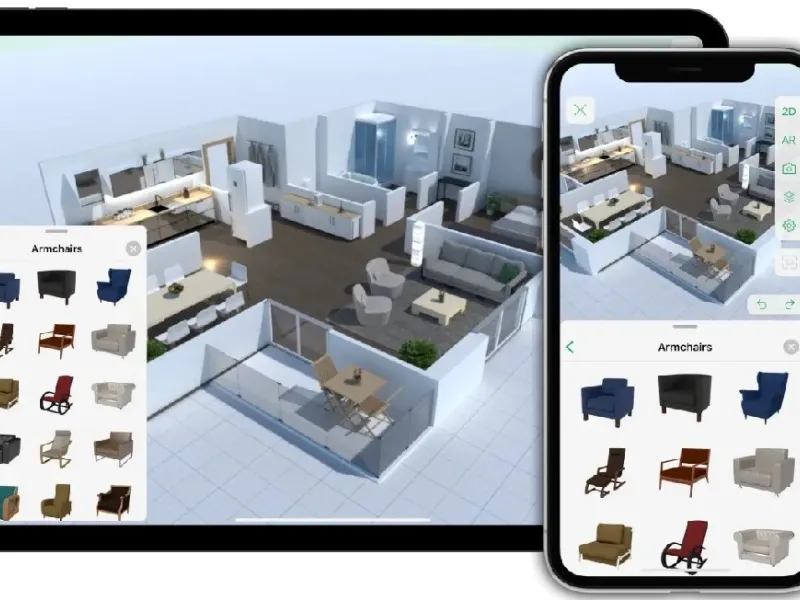 L’App Planner 5D è del tutto sincronizzata sulle diverse piattaforme